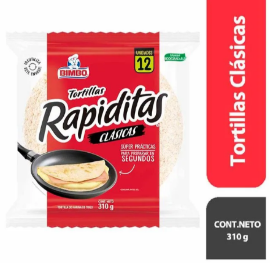 1 Tortillas Rapiditas 12 Un Clásicas Bimbo - Imagen 1