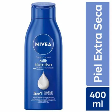 Crema Corporal Nivea Milk Nutritiva Piel Extra Seca 250ml