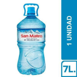 Agua Sin Gas Mineral San Mateo Bidón 7L