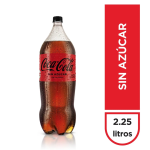 Gaseosa COCA COLA sin Azúcar Botella 2.25L