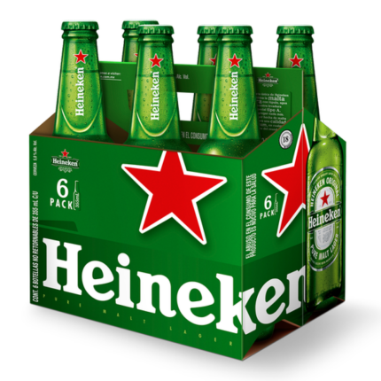 Cerveza HEINEKEN Botella 330ml Pack 6un